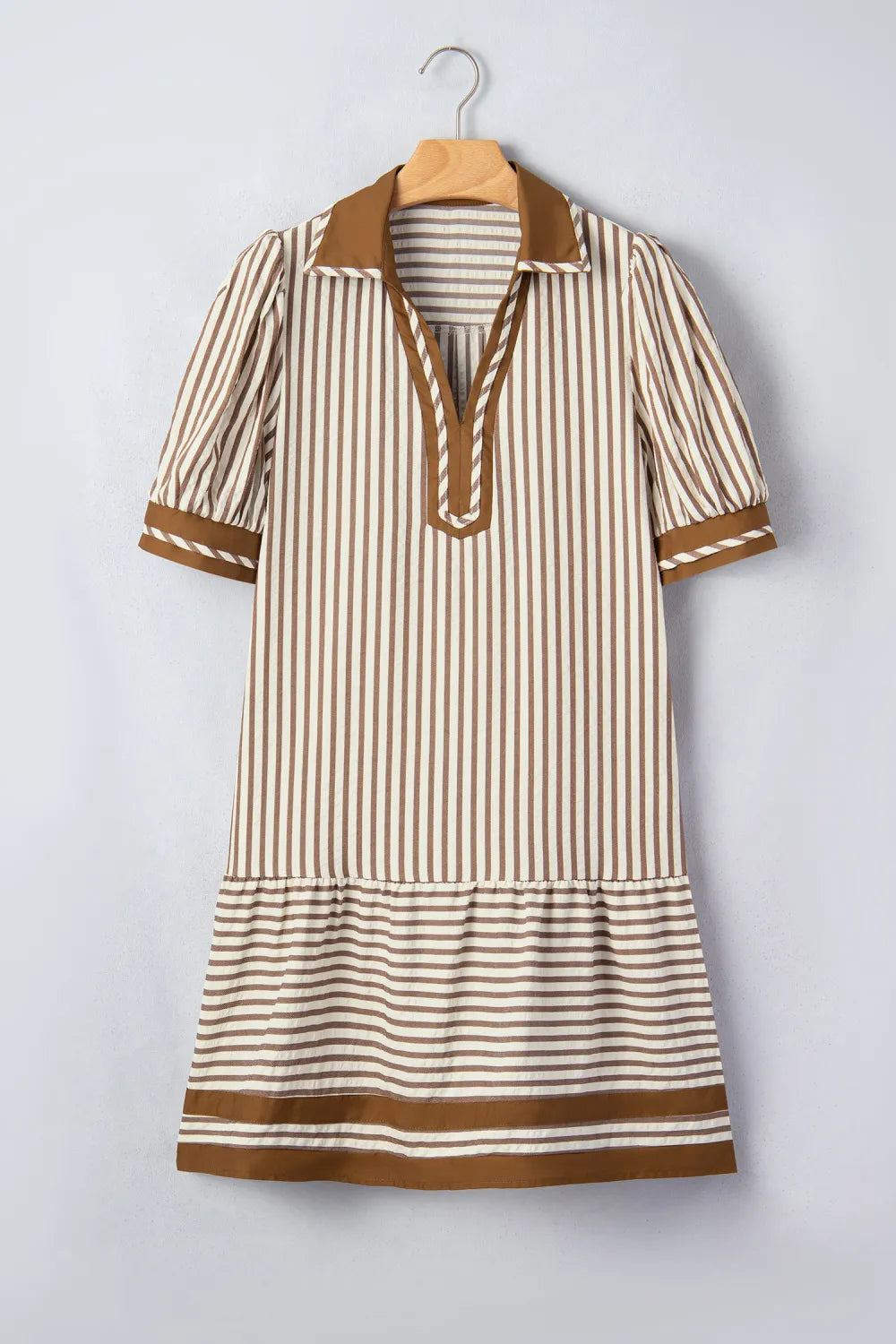 Brown Stripe Dress