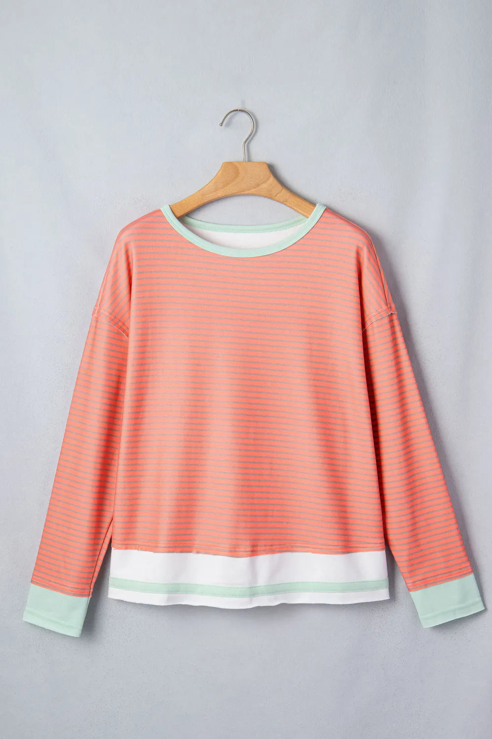 Peach Stripe Top