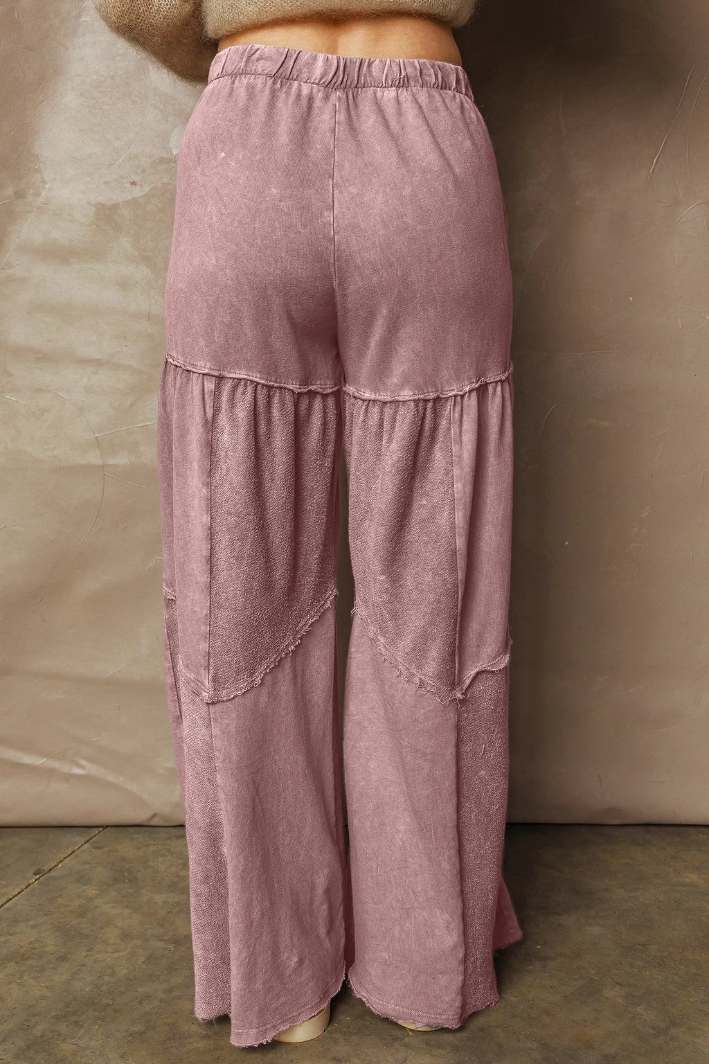 Mineral Washed Tiered Pants