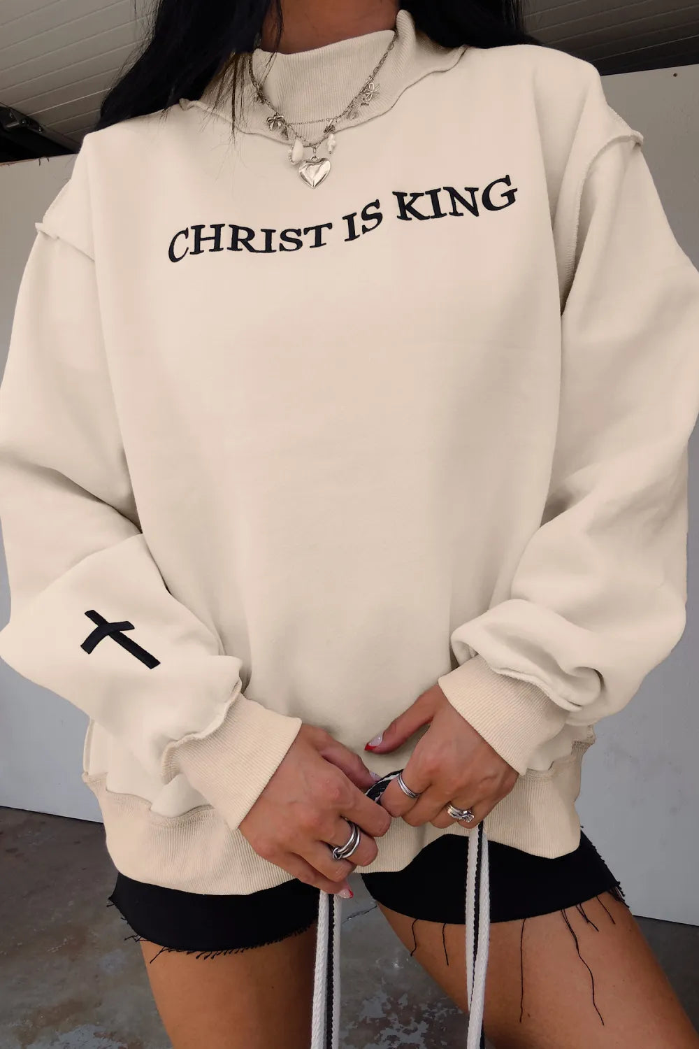 Christ is King Mock Neck