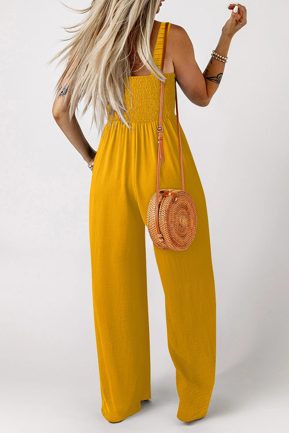 Smocked Jumpsuit