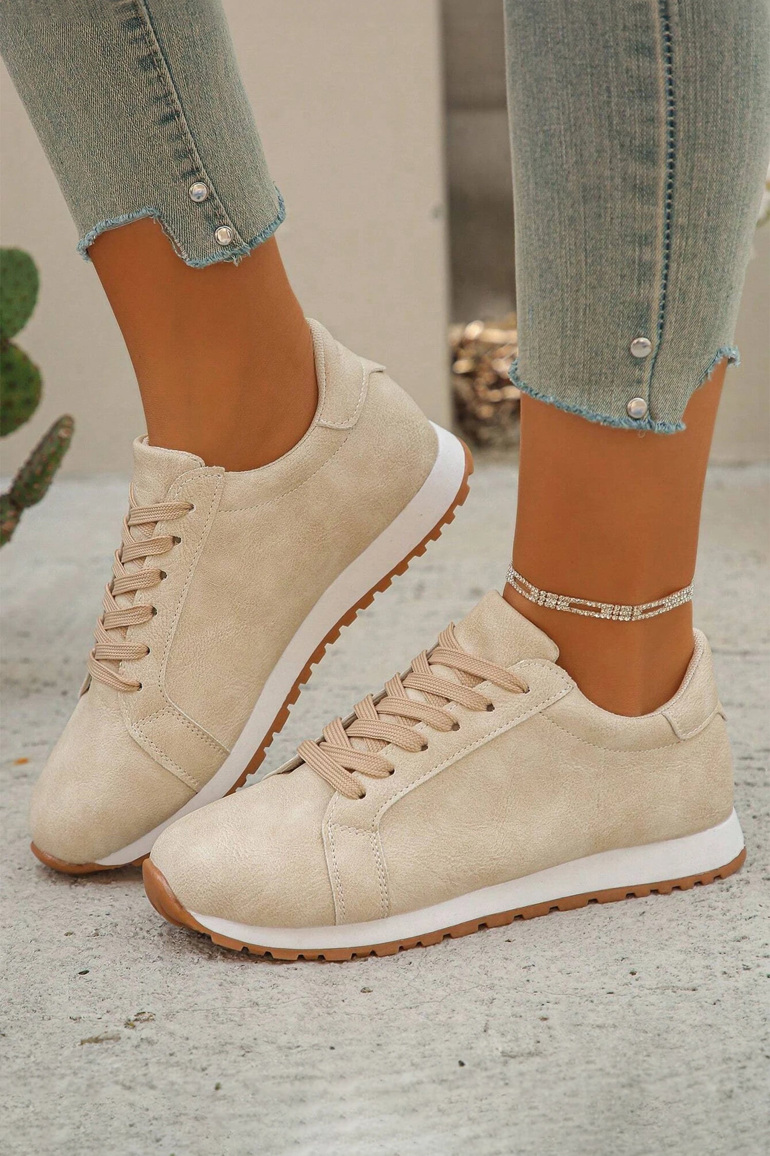 Beige Sneakers