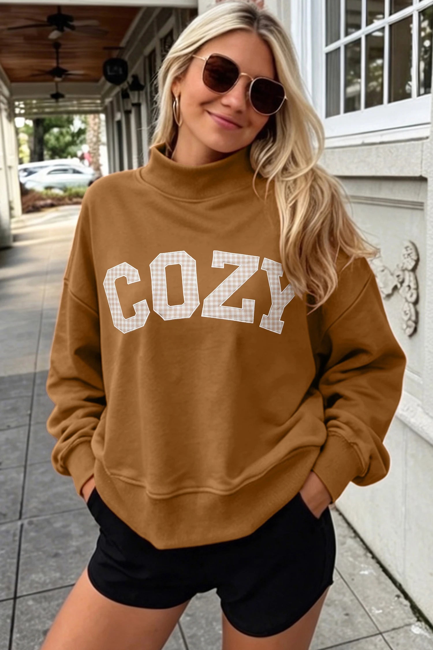 COZY Mock Neck Pullover