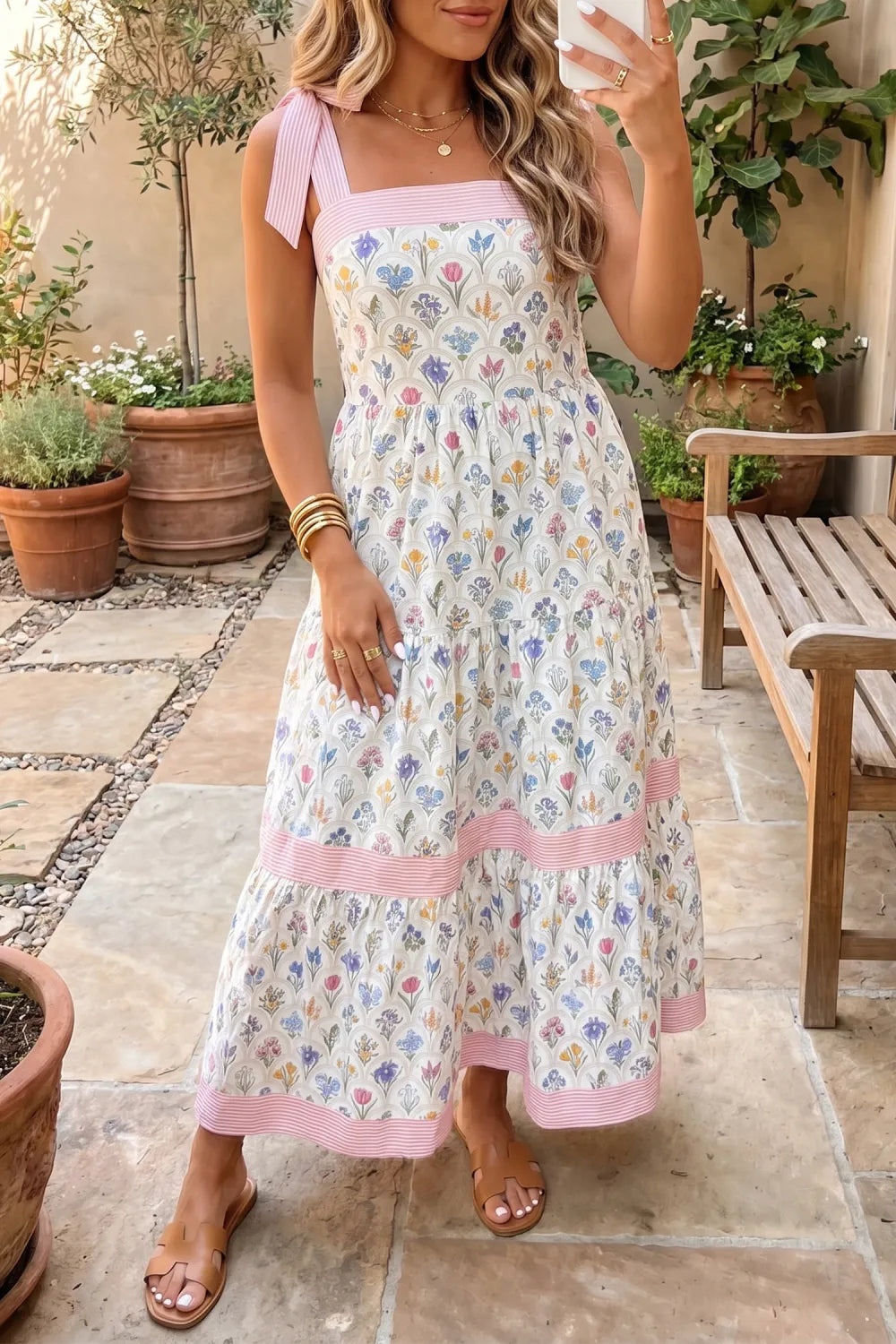 Floral Vintage Maxi Dress