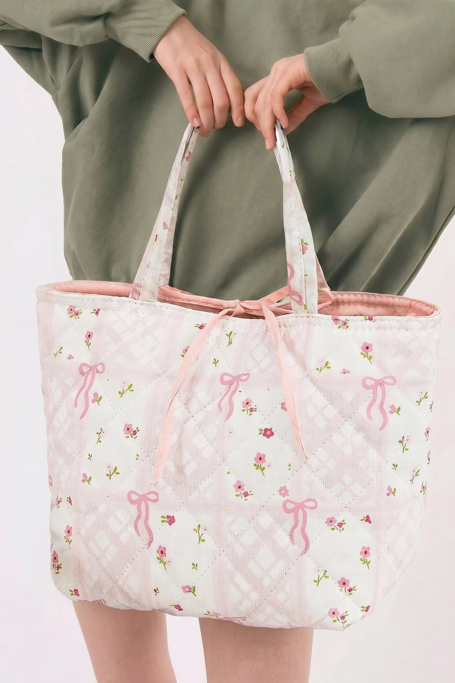 Pink Quilted Bag