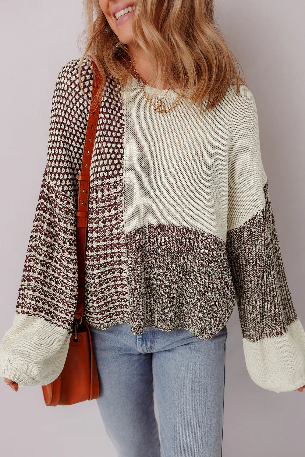 Khaki Loose Knit Sweater