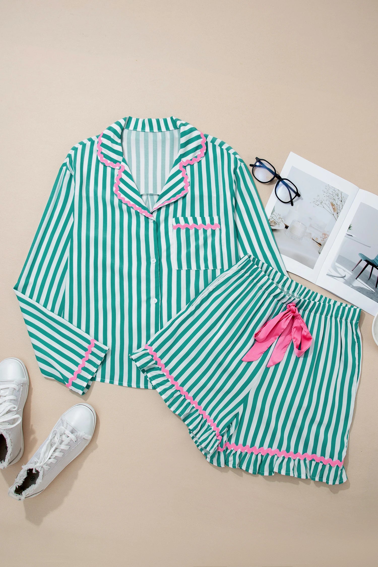 Green Striped Pjs