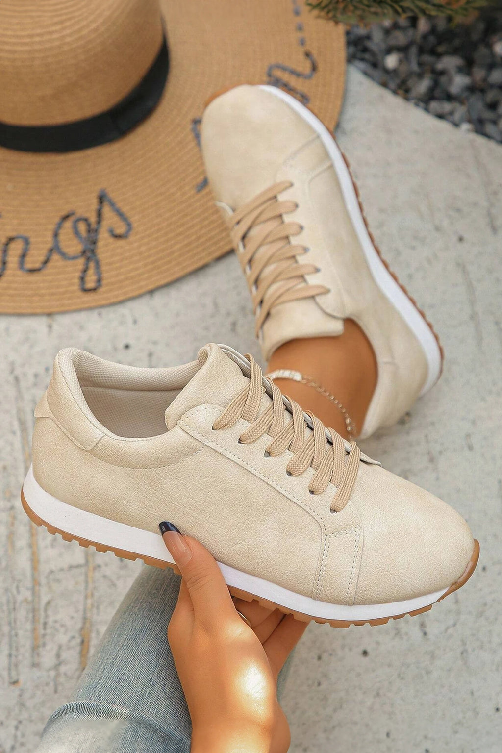 Beige Sneakers