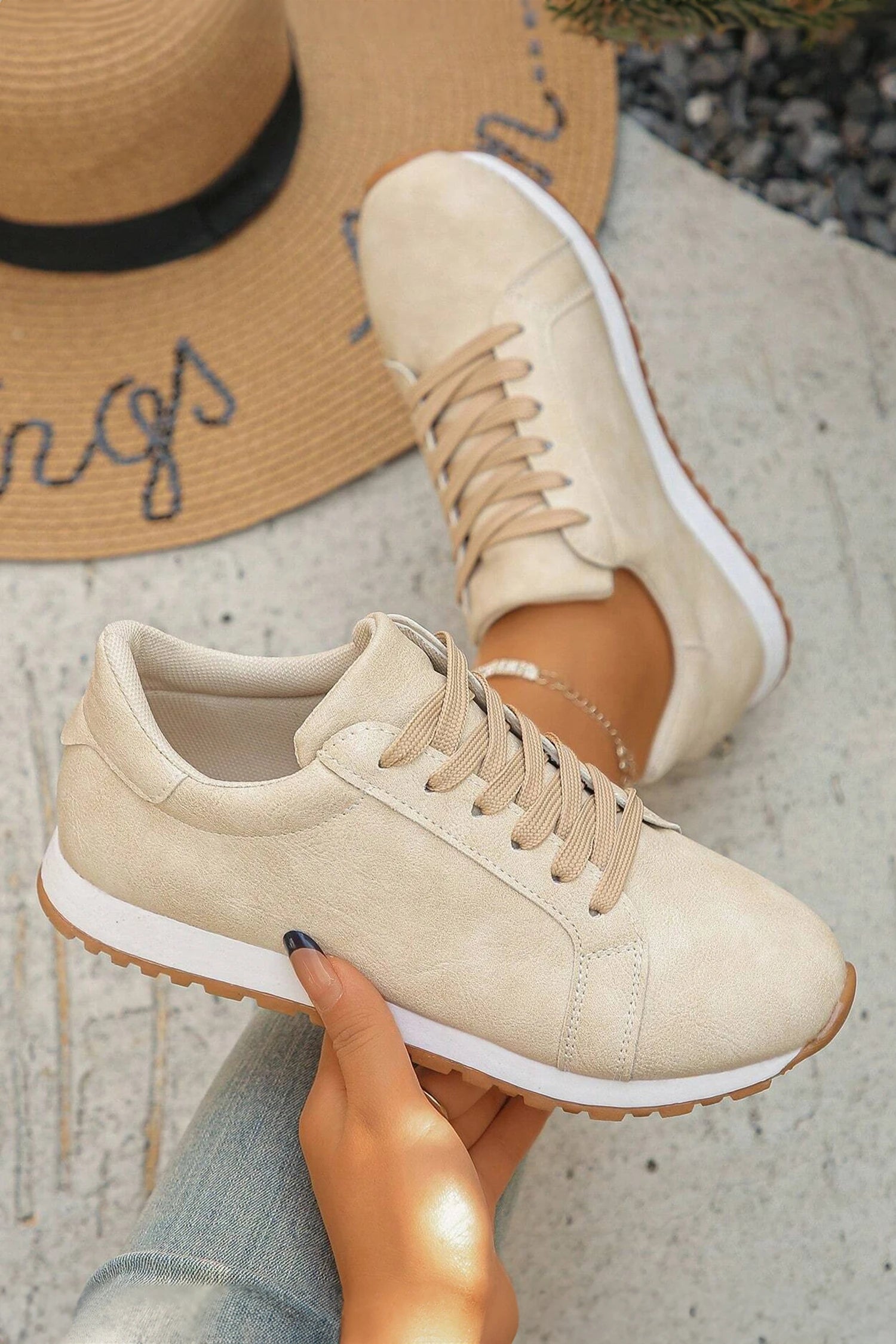 Beige Sneakers