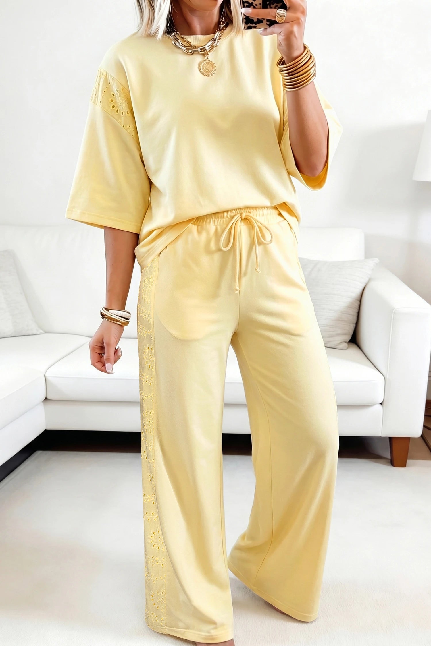 Lace Detail Lounge Set