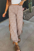 Plaid Bow Pants