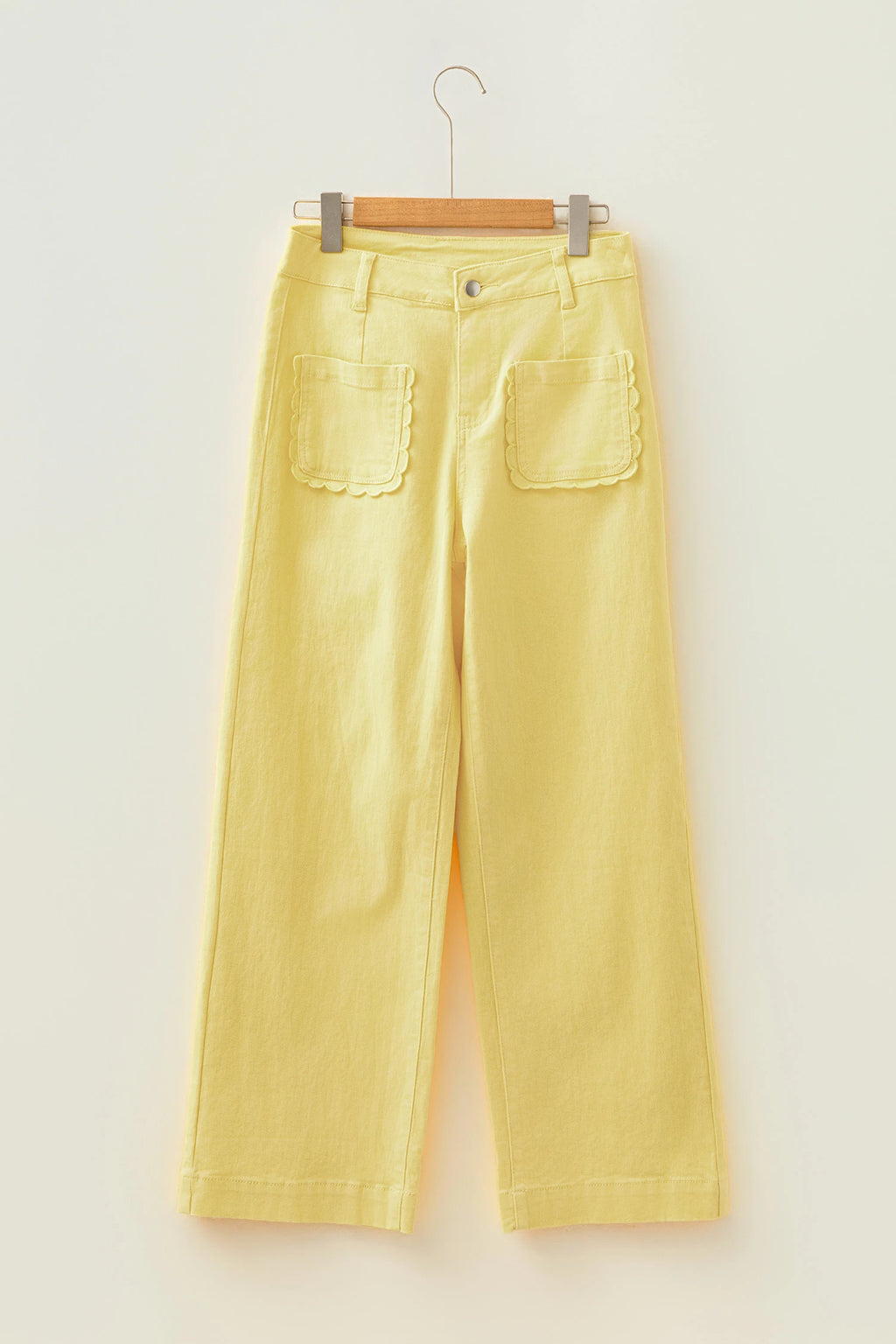 Yellow Scalloped Jeans