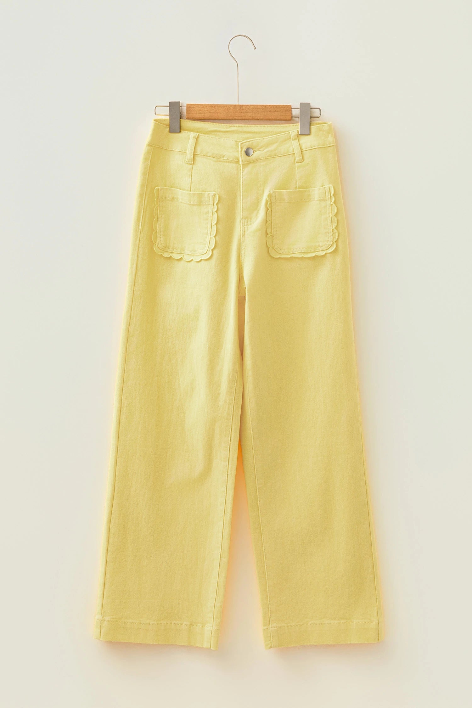 Yellow Scalloped Jeans