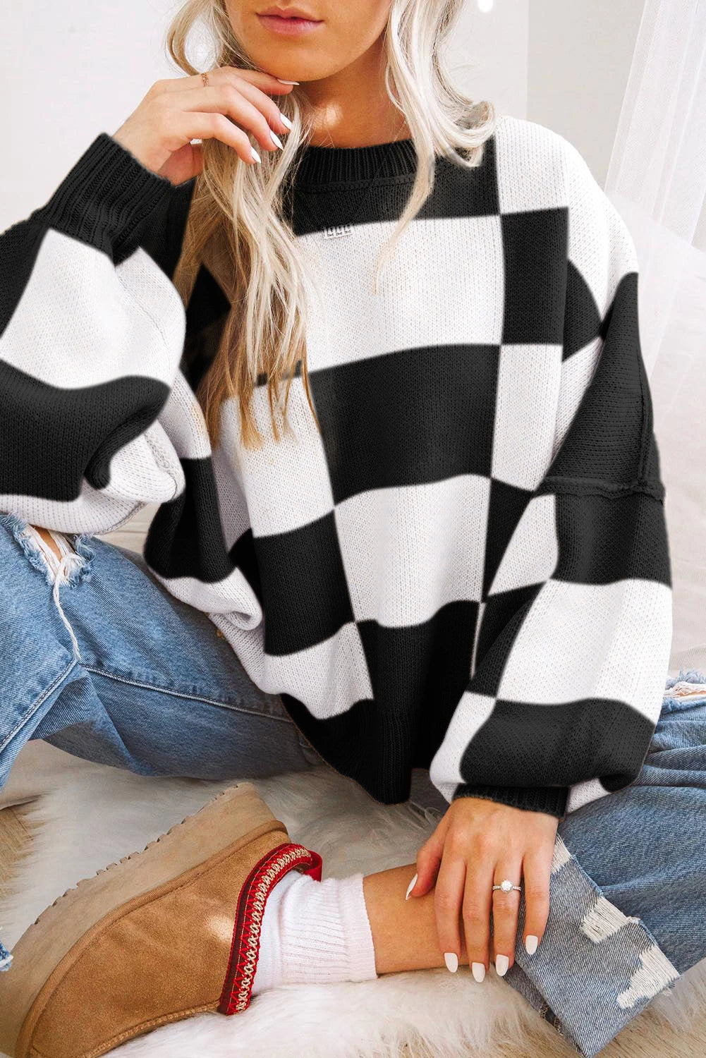 Checkered Sweater