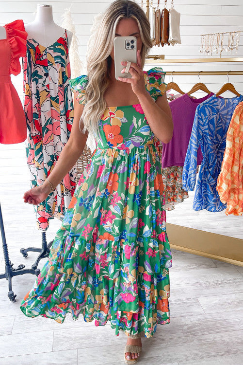 Floral Ruffle Dress
