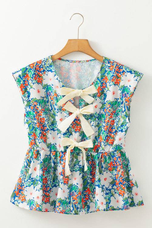 Bow Slit Blouse