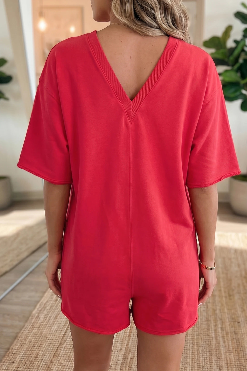 V Back Romper