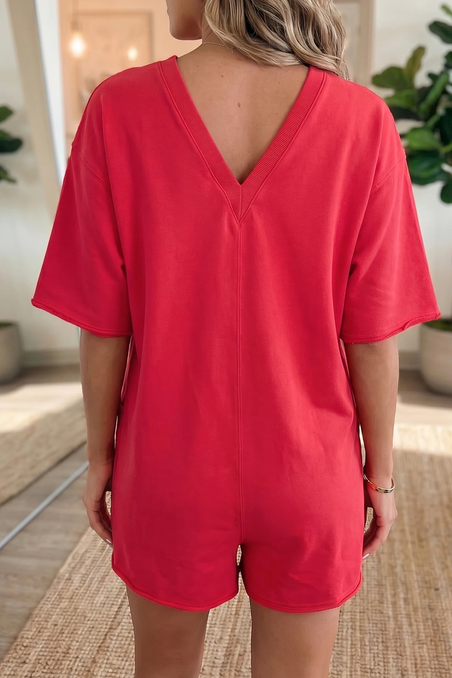 V Back Romper