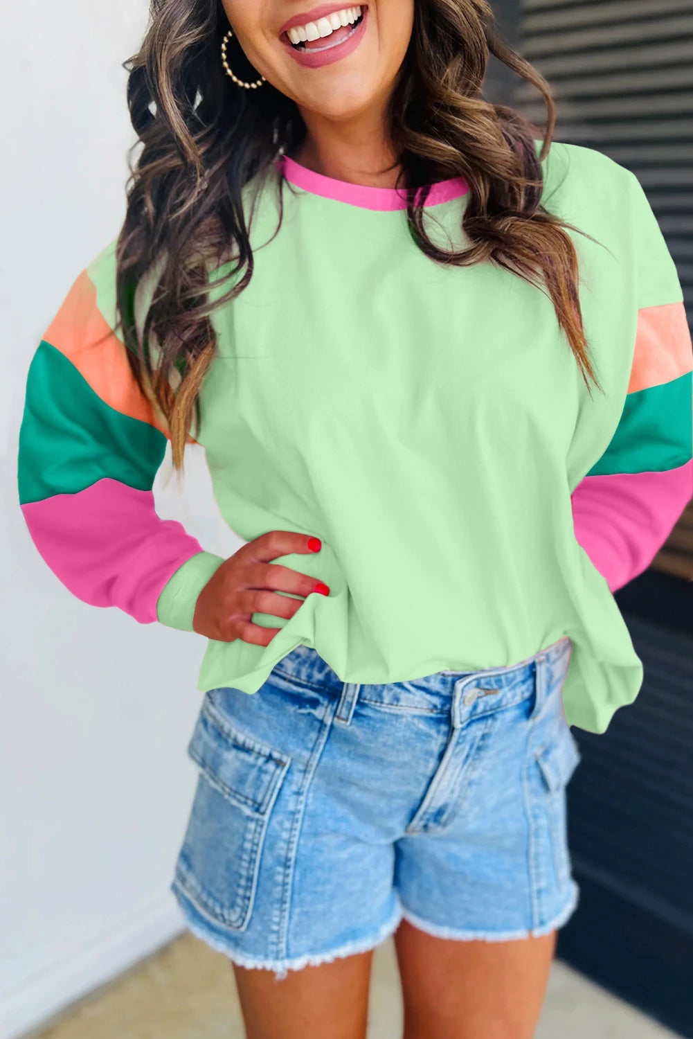 Colorful Long Sleeve Top