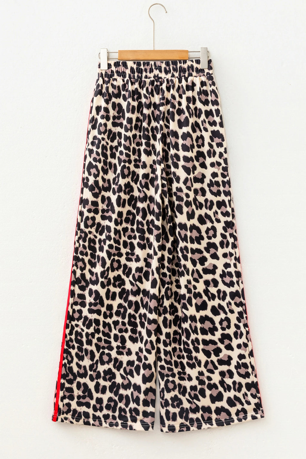 Leopard Pants with Red Detail