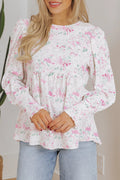 Floral Babydoll Long Sleeve Top