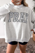 Pray Mock Neck Pullover