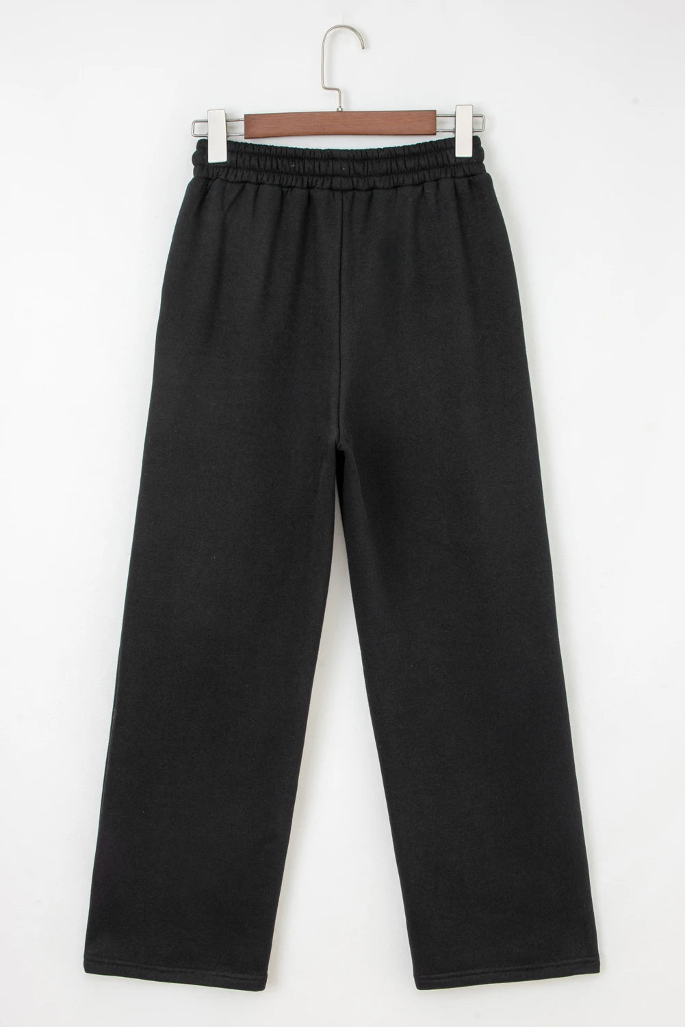 Fleece Lined Pants with Leopard Drawstring