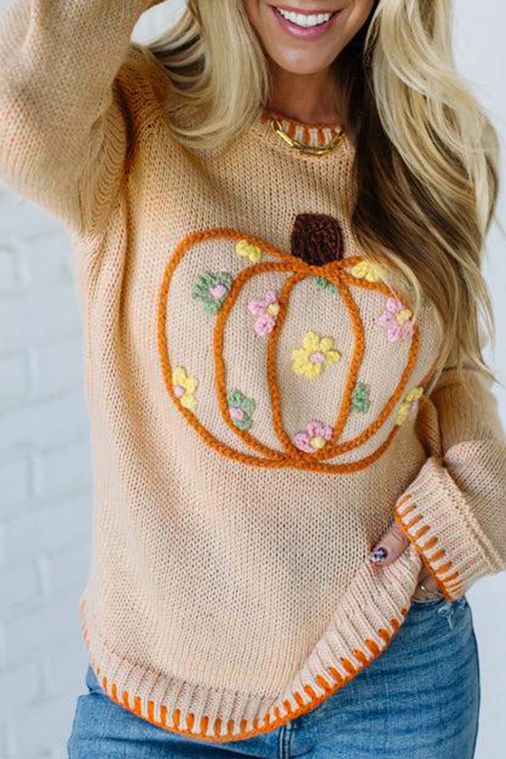Pumpkin Crochet Sweater