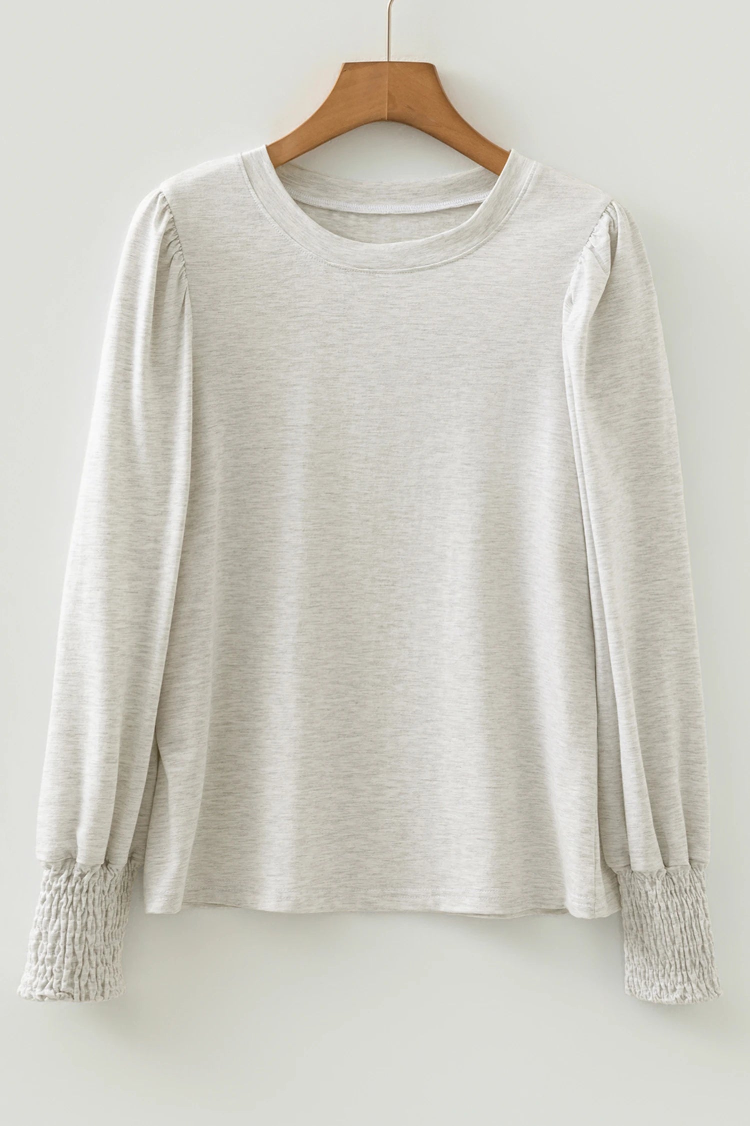 Gray Cuff Sleeve Top