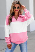Rosey Pink Scalloped Top