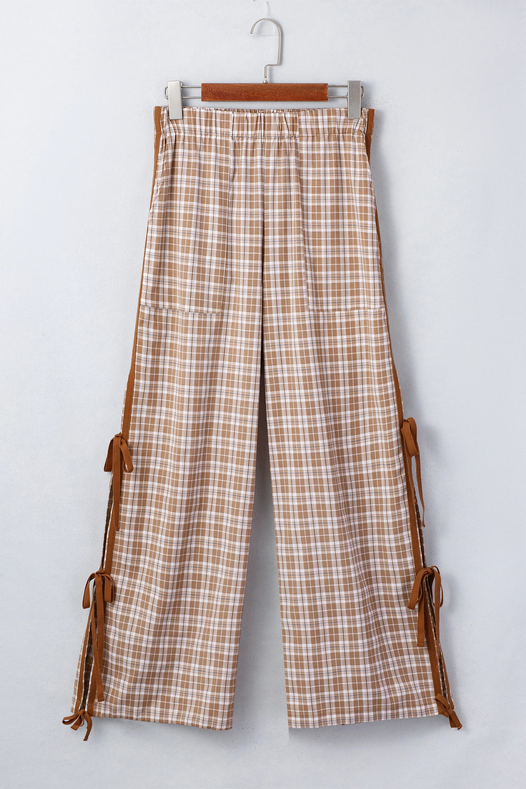 Plaid Bow Pants