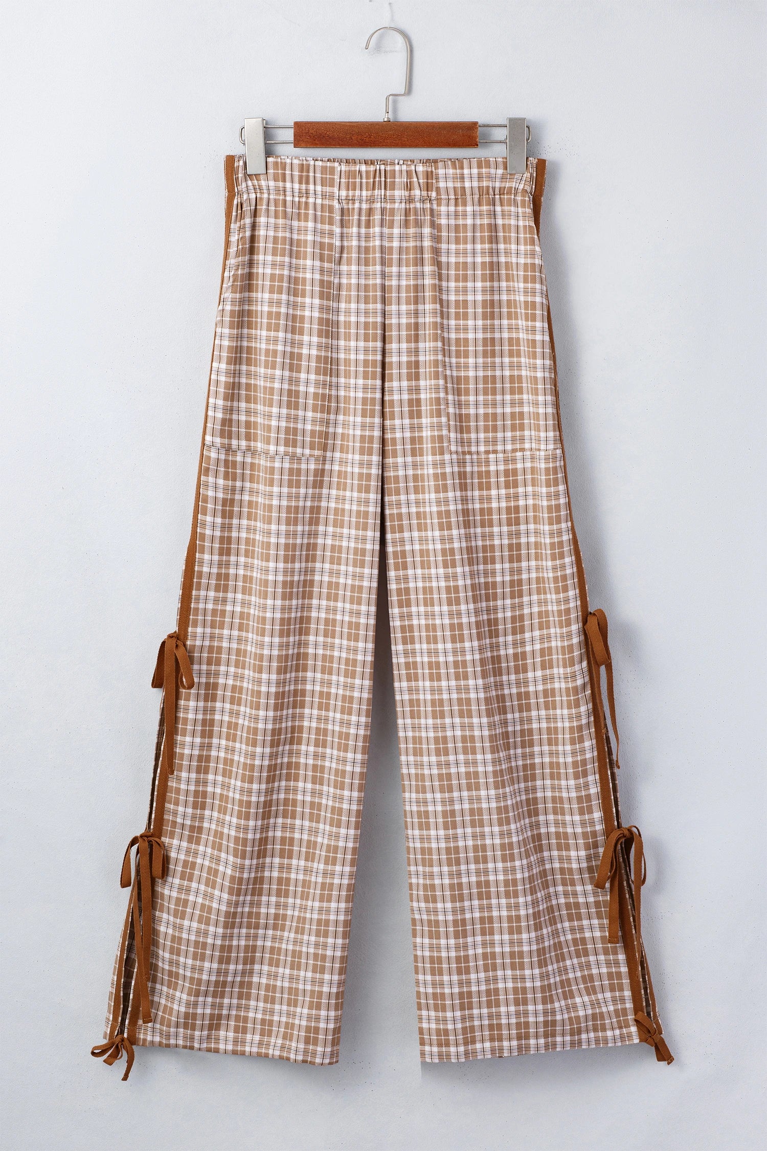 Plaid Bow Pants