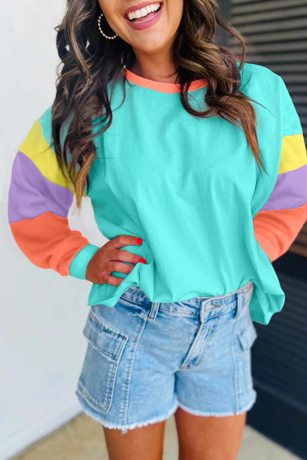 Colorful Long Sleeve Top
