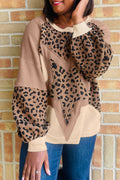Leopard Star Pullover
