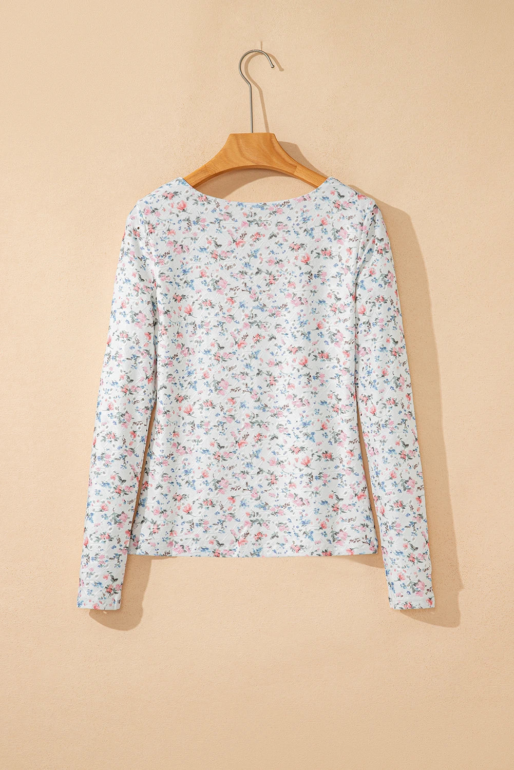 Floral Square Neck Top