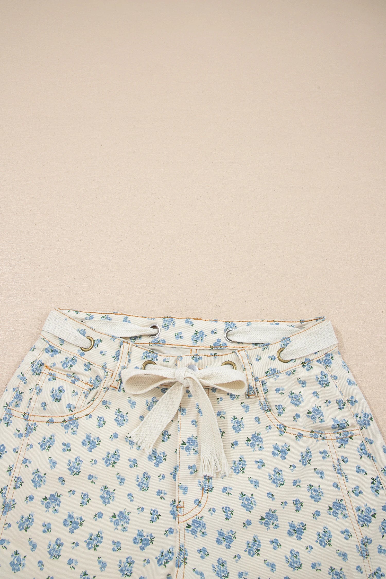 Floral Barrel Jeans